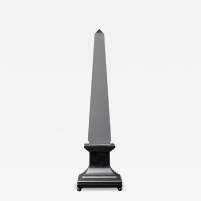 Sandro Petti Lucite and Brass Obelisk Table Lamp by Sandro Petti for Maison Jansen