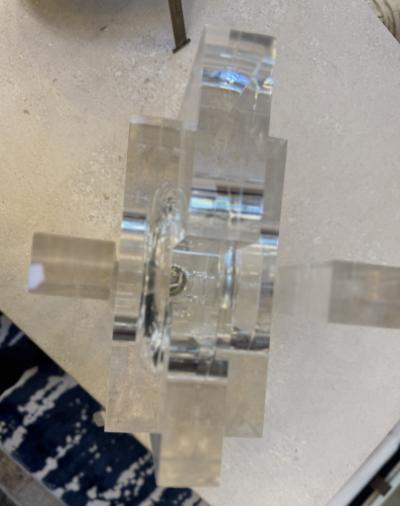 Sandro Petti Table Lamp in Acrylic by Sandro Petti for Maison Jansen 1970