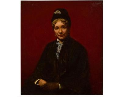 Sanford Robinson Gifford Sanford Robinson Gifford American 1823 1880 A Rare Portrait Of Mrs Sanford