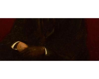 Sanford Robinson Gifford Sanford Robinson Gifford American 1823 1880 A Rare Portrait Of Mrs Sanford