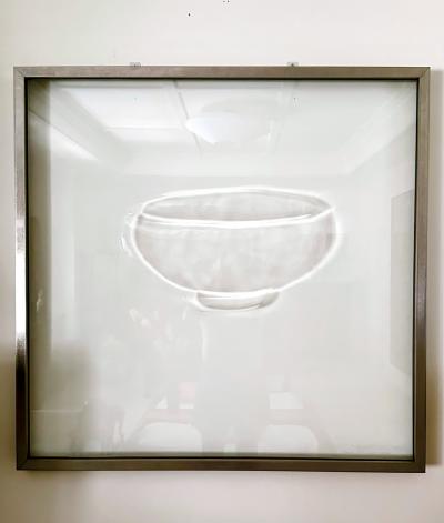 Sang Min Lee Korean Etched Glass Sculpture by Sang Min Lee