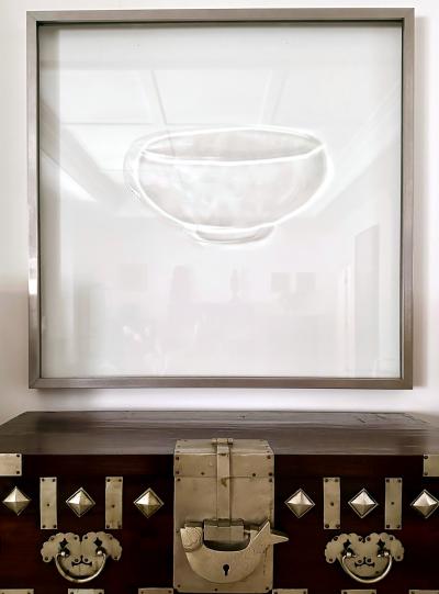 Sang Min Lee Korean Etched Glass Sculpture by Sang Min Lee