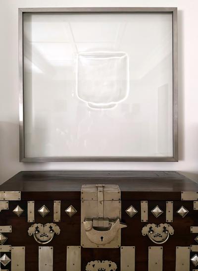 Sang Min Lee Korean Etched Glass Sculpture by Sang Min Lee