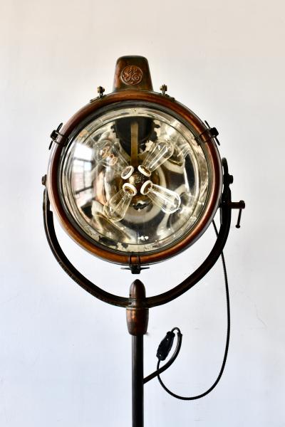 Sang Pil Bae 1920s General Electric searchlight floor lamp