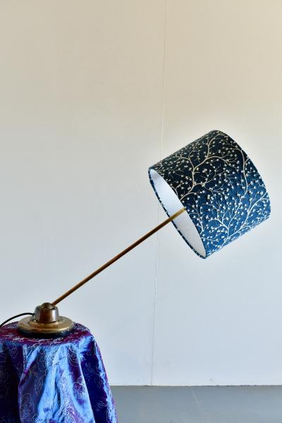 Sang Pil Bae Tilted blue tree table lamp