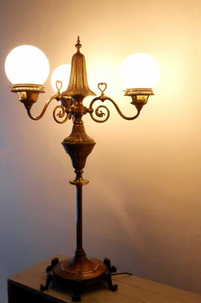 Sang Pil Bae Welsbach gas buffet table lamp