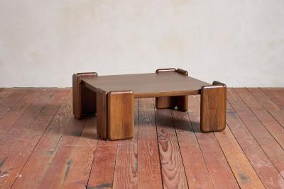 Sapporo Mobil Girgi Italian Walnut Coffee Table by Mobil Girgi