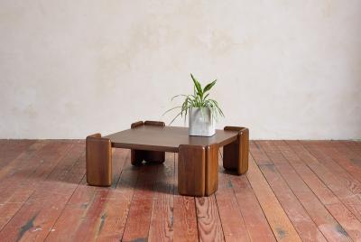 Sapporo Mobil Girgi Italian Walnut Coffee Table by Mobil Girgi