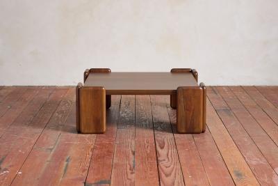 Sapporo Mobil Girgi Italian Walnut Coffee Table by Mobil Girgi