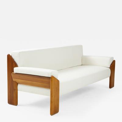 Sapporo Mobil Girgi Walnut Sofa by Sapporo for Mobil Girgi Italy 1970s