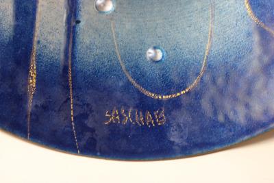 Sascha Brastoff Large Enamel Plaque on Copper by Sascha Brastoff 1950 United States