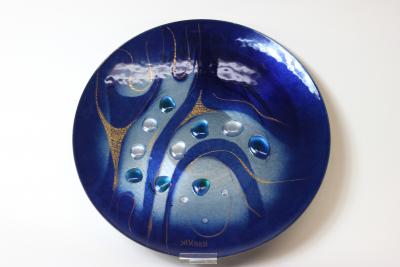Sascha Brastoff Large Enamel Plaque on Copper by Sascha Brastoff 1950 United States