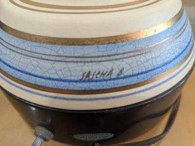 Sascha Brastoff Sascha Brastoff Mid Century Modern Original Abstract Series Lamp signed