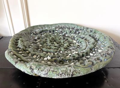 Satoru Hoshino Large Japanese Contemporary Stoneware Glazed Plate by Satoru Hoshino