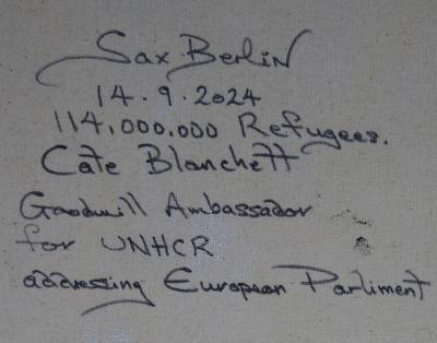 Sax Berlin 114 000 000 Refugees Cate Blanchett Goodwill Ambassador to UNHCR