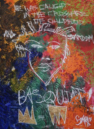 Sax Berlin BASQUIAT Caught in the Crossfire