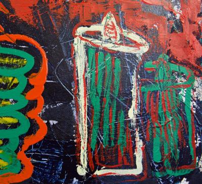 Sax Berlin Banksy On The Grave Yard Shift Fixing the Acetate