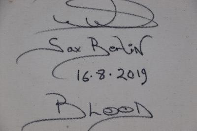 Sax Berlin Blood Neo Expressionist NYC Painting