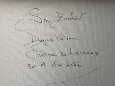 Sax Berlin Degustation Chateau de Lescours