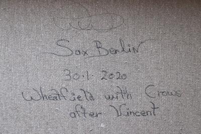 Sax Berlin Wheatfield With Crows after Vincent Contemporary Surrealist Oil Painting