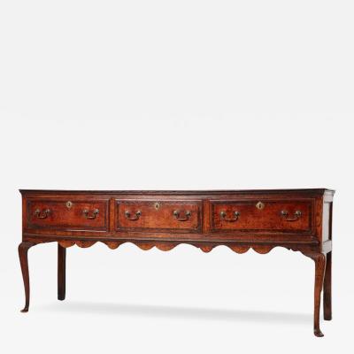 Scalloped 18th c Welsh Sideboard
