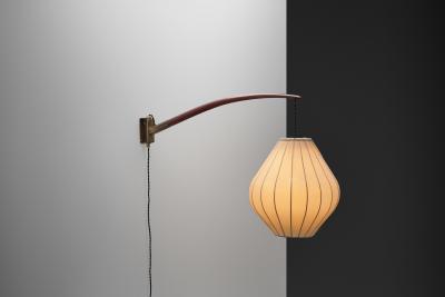 Scandinavian Adjustable Wall Light Denmark ca 1960s