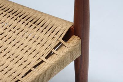 Scandinavian Armchair with Cord Webbing 1960s