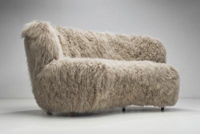 Scandinavian Cabinetmaker Mid Century Sofa Scandinavia 1950s