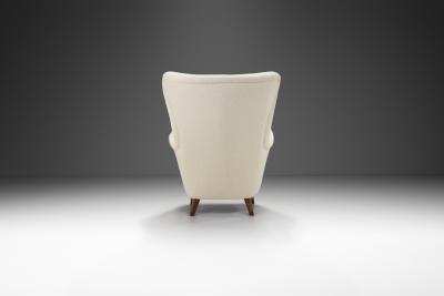 Scandinavian Cabinetmaker Upholstered Armchair Scandinavia ca 1950s