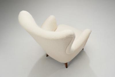 Scandinavian Cabinetmaker Upholstered Armchair Scandinavia ca 1950s