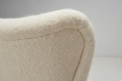 Scandinavian Cabinetmaker Upholstered Armchair Scandinavia ca 1950s