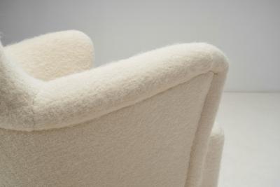Scandinavian Cabinetmaker Upholstered Armchair Scandinavia ca 1950s