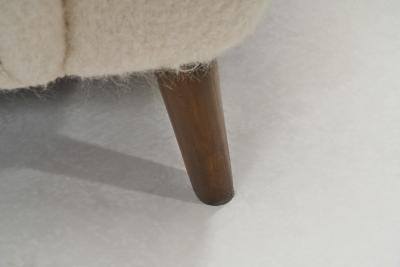 Scandinavian Cabinetmaker Upholstered Armchair Scandinavia ca 1950s