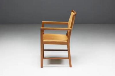 Scandinavian Conference Chairs in Natural Leather 1970s