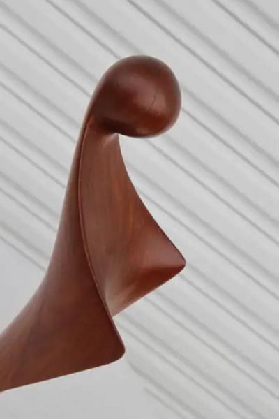 Scandinavian Danish Teak Wood Virgin Mary Madonna Mid Century MCM Simon Randers