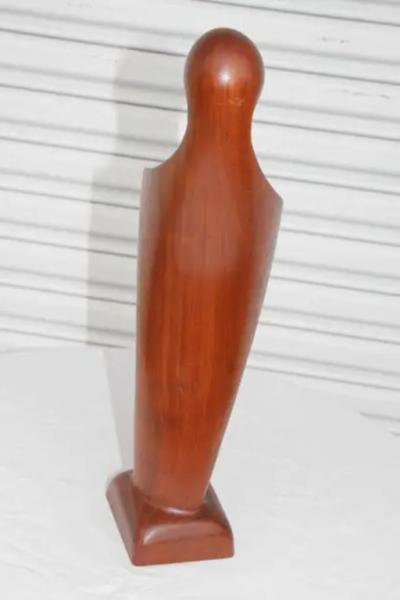 Scandinavian Danish Teak Wood Virgin Mary Madonna Mid Century MCM Simon Randers