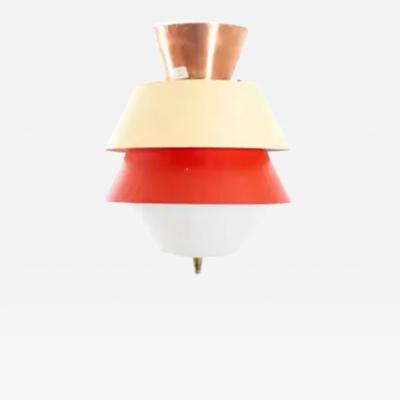 Scandinavian Flush Mount Ceiling Light 1950s