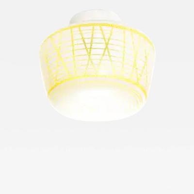 Scandinavian Flush Mount Ceiling Light 1950s