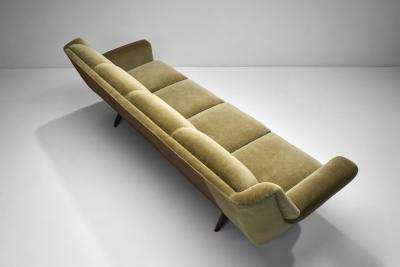 Scandinavian Four Seater Green Sofa Scandinavia Mid 20th Century