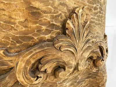 Scandinavian Hand Carved Kubbestol Chair Norway or Denmark