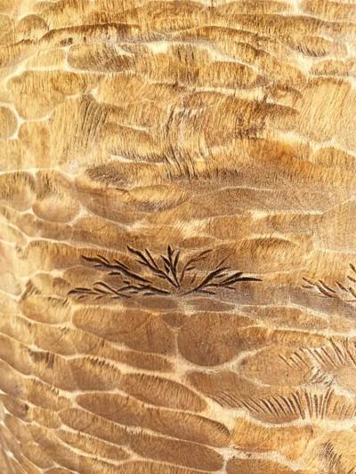 Scandinavian Hand Carved Kubbestol Chair Norway or Denmark