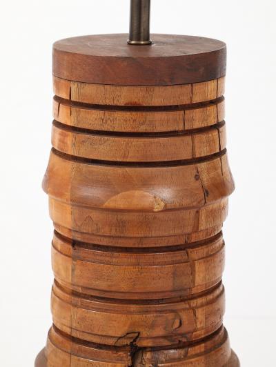 Scandinavian Hand Lathed Teak Lamp