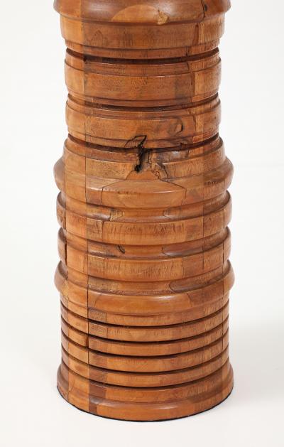 Scandinavian Hand Lathed Teak Lamp