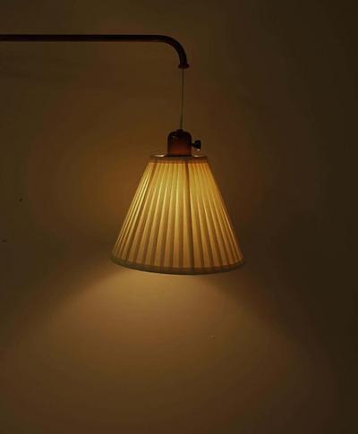 Scandinavian Mid Century Brass Wall Lamp