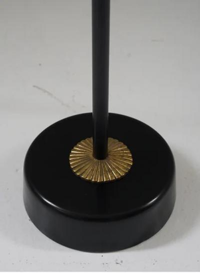 Scandinavian Mid Century Floor Lamp in Metal and Brass