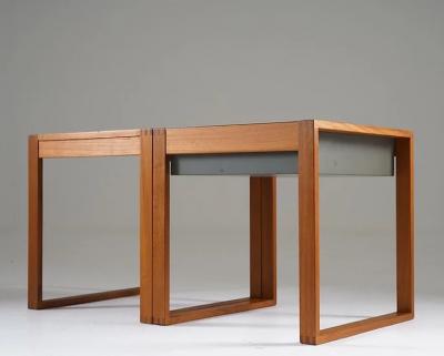 Scandinavian Mid Century Flower Tables in Teak