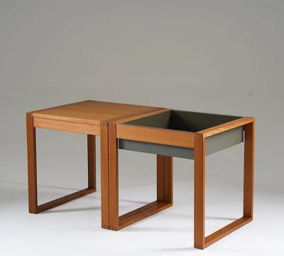 Scandinavian Mid Century Flower Tables in Teak