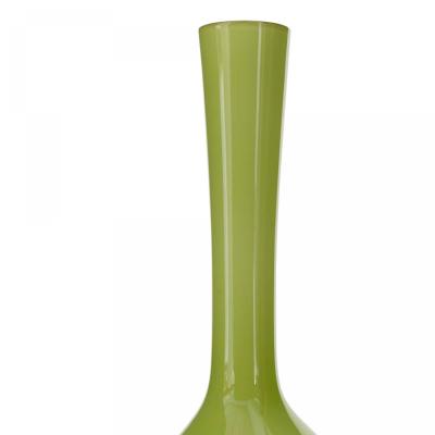 Scandinavian Mid Century Green Glass Bud Vase
