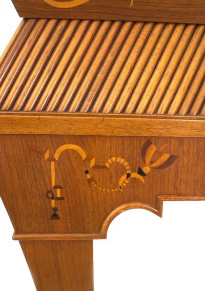 Scandinavian Mid Century Mahogany Vitrine Cabinet