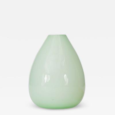 Scandinavian Mid Century Mint Green Glass Bud Vase